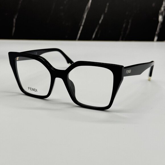 NEW FENDI FE50002I 001 BLACK EYEGLASSES WOMEN FENDI - Picture 1 of 10